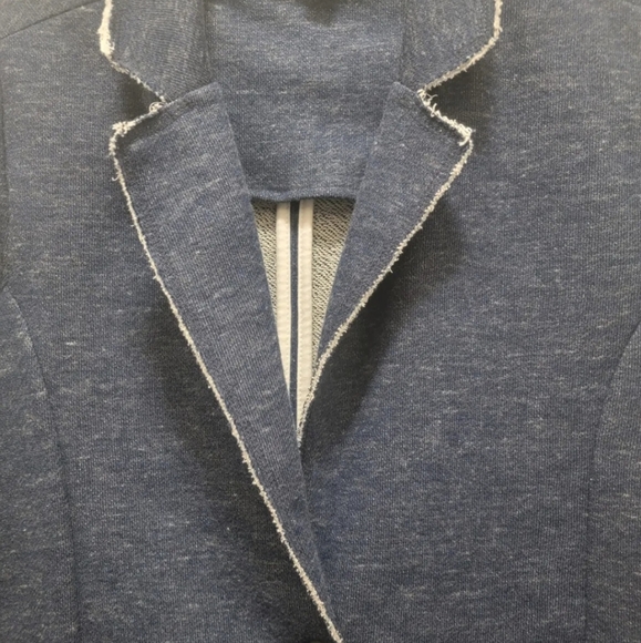 Tommy Hilfiger distressed denim look blazer jacket size large - Picture 4 of 8